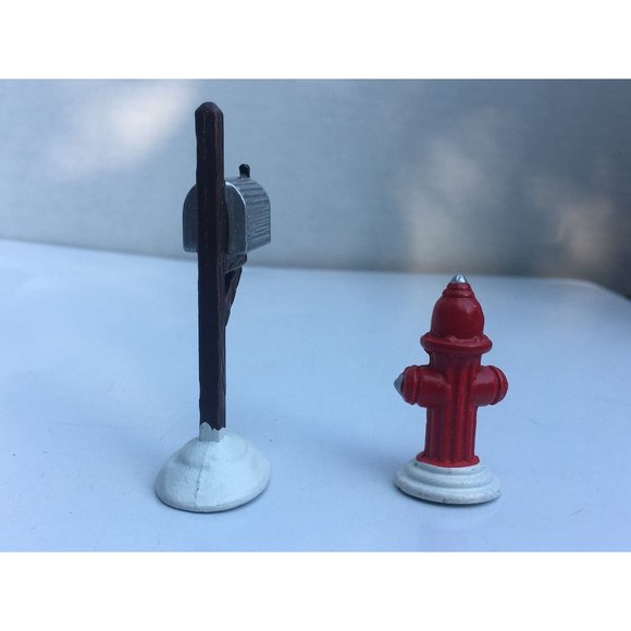 Dept 56 Fire Hydrant & Mailbox Original Snow Village Accessory From 1988 - Picture 5 of 7
